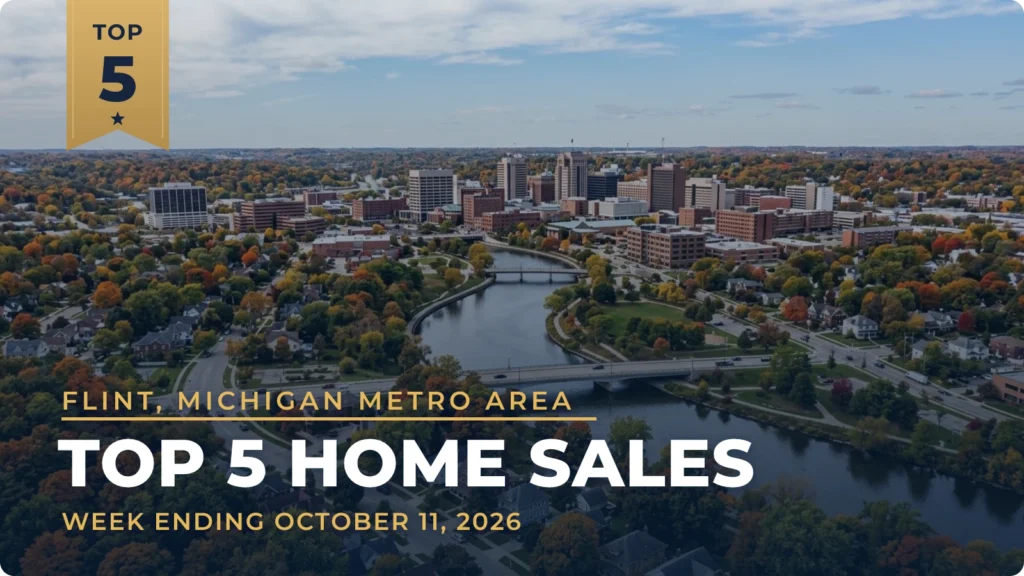 Flint, Michigan Metro Area Top 5 Home Sales: Linden Lakefront Home Leads at $800,000