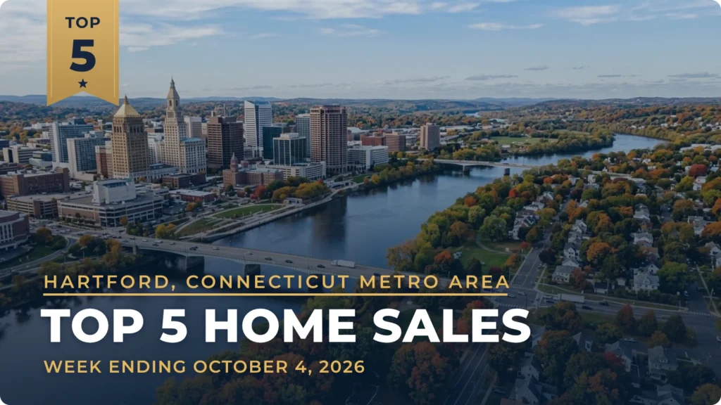 Hartford, Connecticut Metro Area Top 5 Home Sales: Waterfront Homes in Essex, Westbrook and Clinton Share the List With Two in Avon