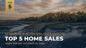 Hilton Head-Bluffton Area, South Carolina Top 5 Home Sales: Palmetto Dunes Home Leads at $4.6 Million