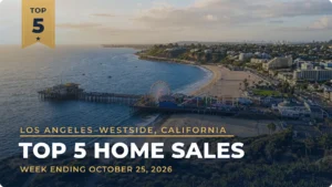 Los Angeles–Westside, California Top 5 Home Sales: Bel Air Home Leads at $21.3 Million