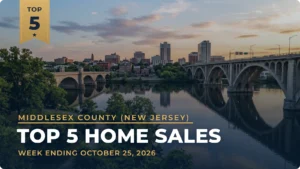 Middlesex County (New Jersey) Top 5 Home Sales: $1.2 Million Cranbury Colonial Leads the Week