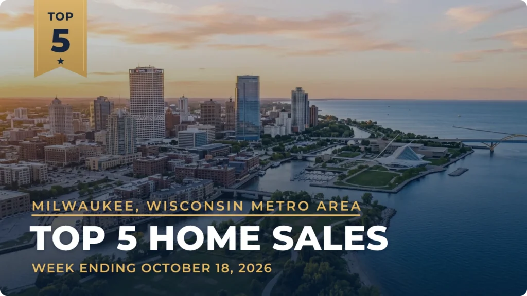 Milwaukee, Wisconsin Metro Area Top 5 Home Sales: Oconomowoc Lakefront Estate Leads at $12.5 Million