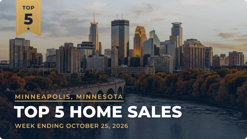Minneapolis, Minnesota Top 5 Home Sales: $1.3 Million Home Leads a Week With Two Lynnhurst Sales