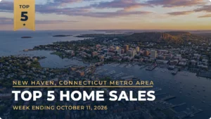 New Haven, Connecticut Metro Area Top 5 Home Sales: Madison Shoreline Home Leads at $1.5 Million