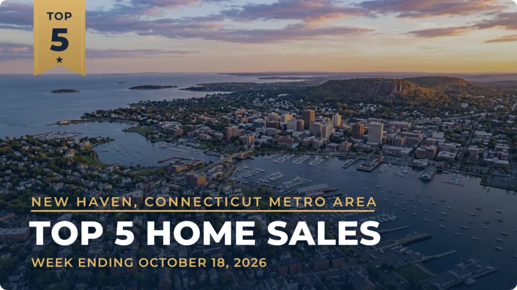New Haven, Connecticut Metro Area Top 5 Home Sales: Prospect Hill Home Leads at $1.8 Million