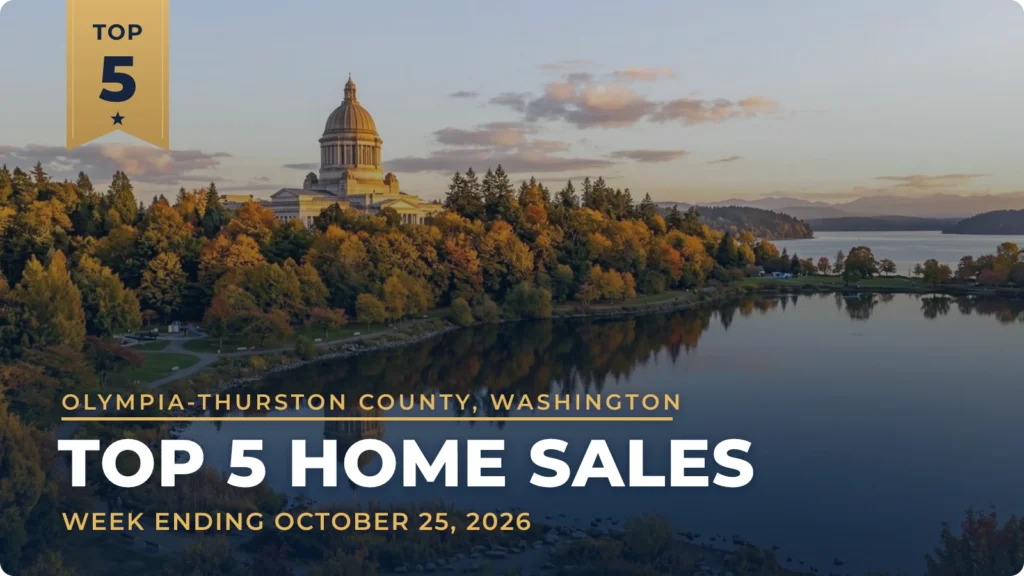Olympia-Thurston County, Washington Top 5 Home Sales: A 26-Acre Equestrian Estate in Olympia Leads at $2.0 Million