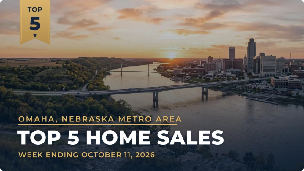 Omaha, Nebraska Metro Area Top 5 Home Sales: West Pacific Hills Remodel Leads at $930,000