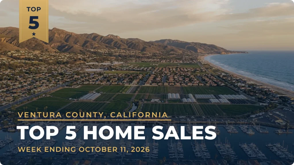 Ventura County, California Top 5 Home Sales: Lakefront Westlake Village Home Leads at $4.3 Million