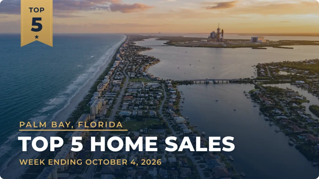 Palm Bay, Florida Metro Area Top 5 Home Sales: Melbourne Beach Oceanfront Home Leads at $3.1 Million