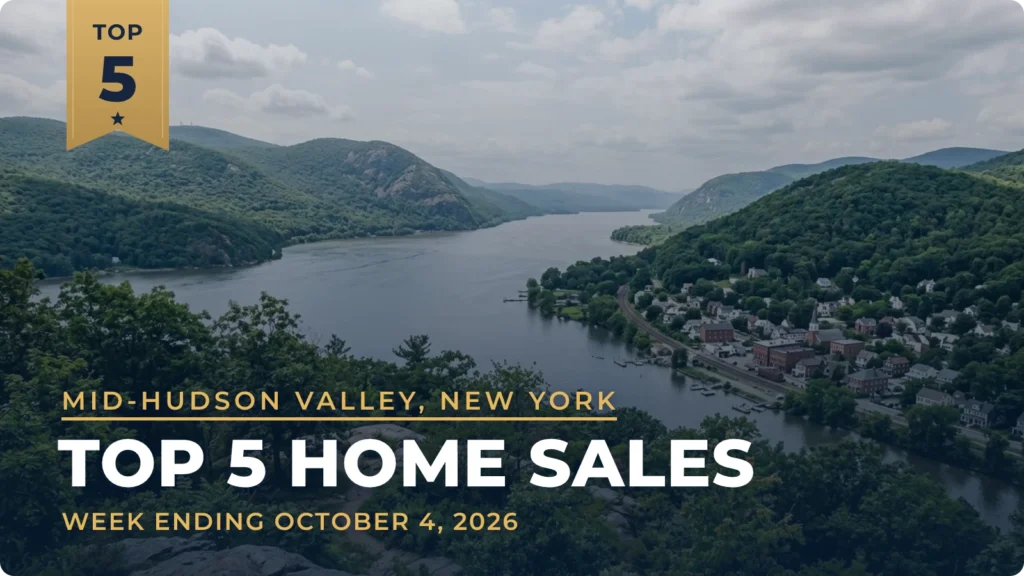 Mid-Hudson Valley, New York Top 5 Home Sales: $4.8 Million Clinton Corners Estate Leads the Week