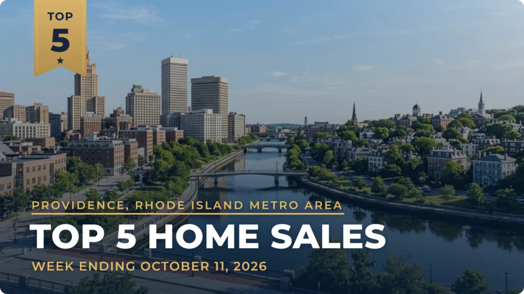 Providence, Rhode Island Metro Area Top 5 Home Sales: $6.2 Million Narragansett Pier Home Leads the Week
