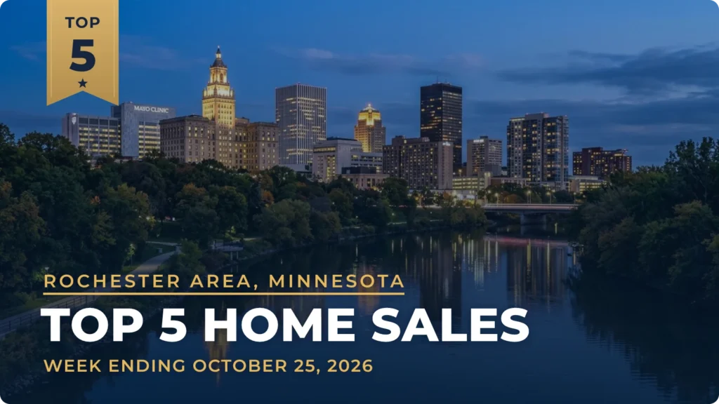 Rochester Area, Minnesota Top 5 Home Sales: A Meadow Lakes Villas Townhouse Leads the Week