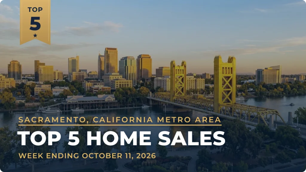 Sacramento, California Metro Area Top 5 Home Sales: El Dorado Hills Home Leads at $3.5 Million