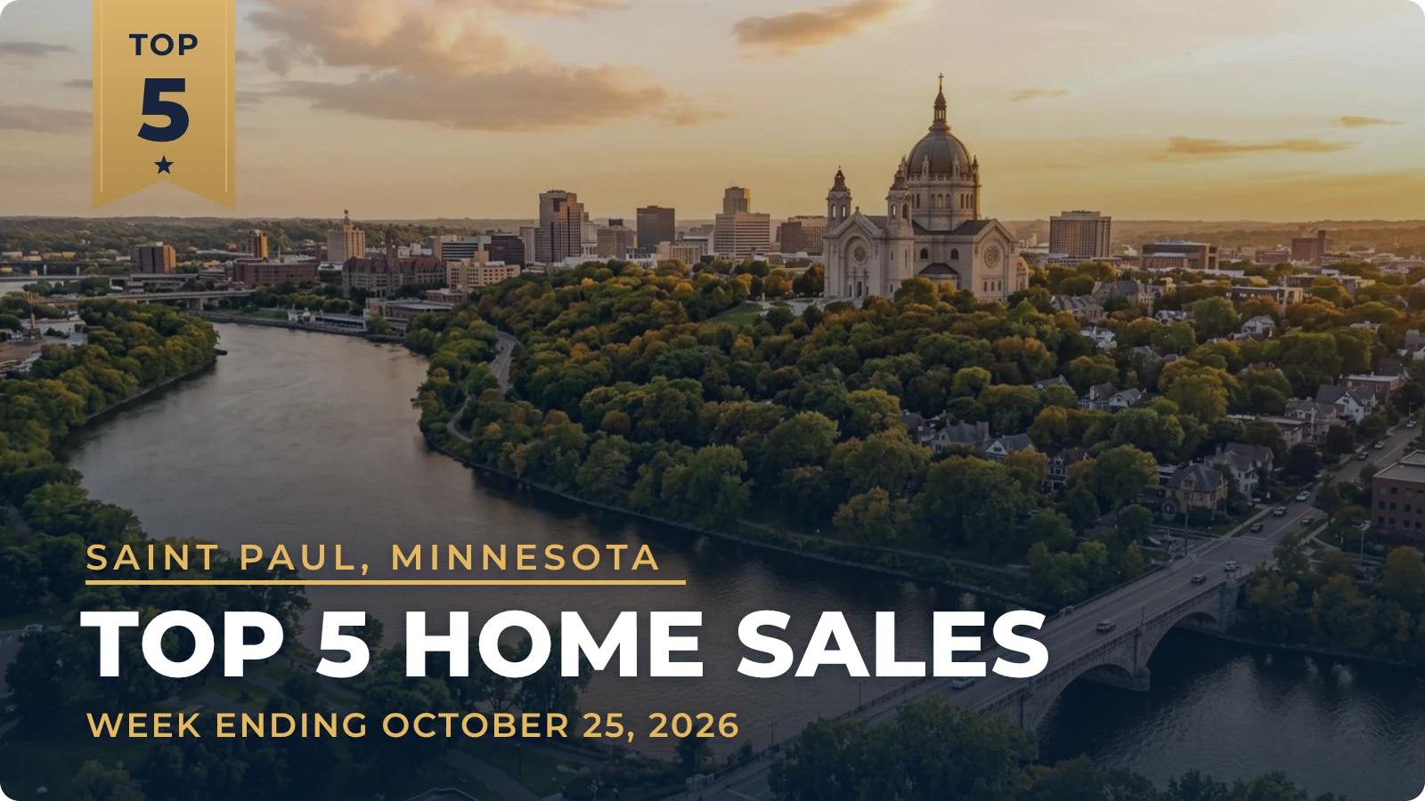 Saint Paul, Minnesota Top 5 Home Sales — week ending October 25, 2026