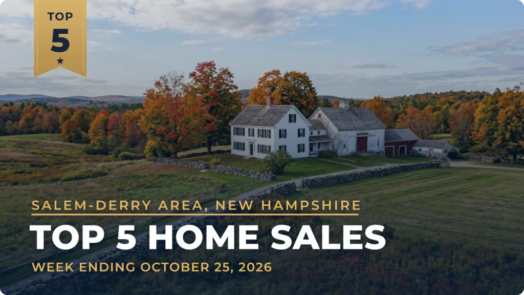 Salem-Derry Area, New Hampshire Top 5 Home Sales: Chester Ranch Leads at $1.4 Million