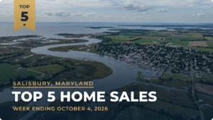 Salisbury, Maryland Metro Area Top 5 Home Sales: Rehoboth Beach Waterfront Homes Lead the Week at $3.6 Million