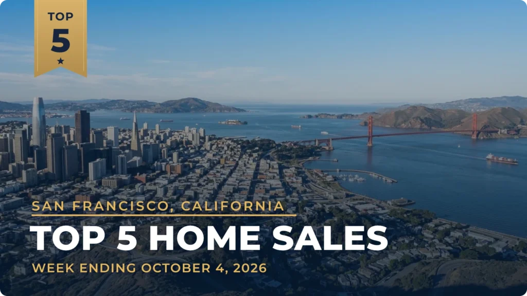 San Francisco, California Metro Area Top 5 Home Sales: Two Atherton Homes Lead, Topped by a $15.7 Million Sale