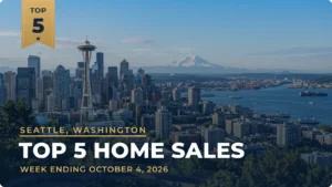 Seattle, Washington Metro Area Top 5 Home Sales: Washington Park Modern Leads at $11.8 Million