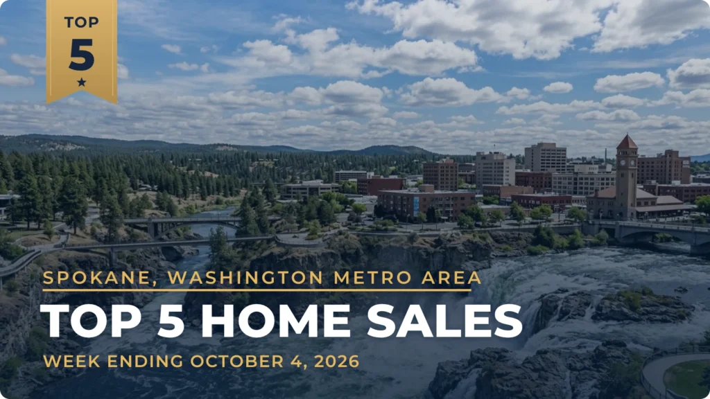 Spokane, Washington Metro Area Top 5 Home Sales: Single-Story Homes From Rockwood to Spokane Valley Fill the List