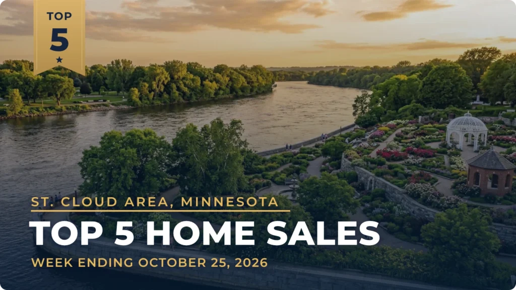 St. Cloud Area, Minnesota Top 5 Home Sales: Sauk Rapids Leads, Sartell Claims Two