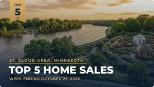 St. Cloud Area, Minnesota Top 5 Home Sales: Sauk Rapids Leads, Sartell Claims Two