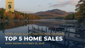 Upper Valley & Lake Sunapee, New Hampshire Top 5 Home Sales: Country Acreage in Cornish Leads a $4.97 Million Week