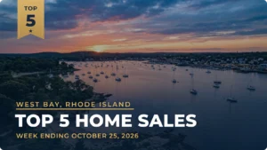 West Bay, Rhode Island Top 5 Home Sales: Restored East Greenwich Cape Leads at $1.7 Million