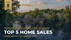 Wilmington-Brandywine Area, Delaware Top 5 Home Sales: A Weldin Farms Colonial Leads, an Architect-Shaped Arden Home Rounds Out the List