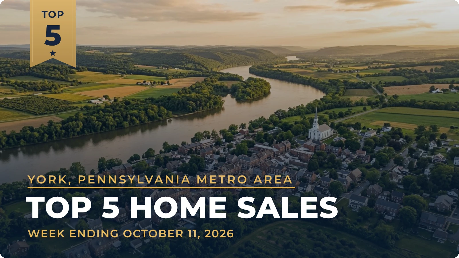 York, Pennsylvania Metro Area Top 5 Home Sales — week ending October 11, 2026